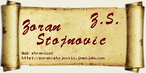 Zoran Stojnović vizit kartica